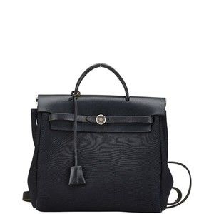 Hermes Ale Bag PM Handbag Rucksack Black